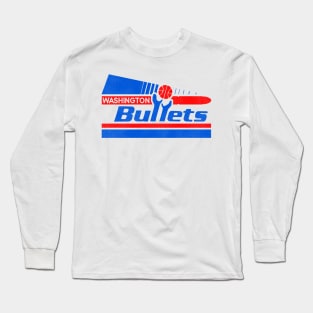 Defunct Washington Bullets Pennant 80s Pennant Long Sleeve T-Shirt